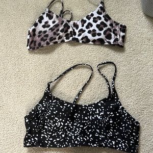 set of 2 shein bikini tops, size medium or large (i forget which one)